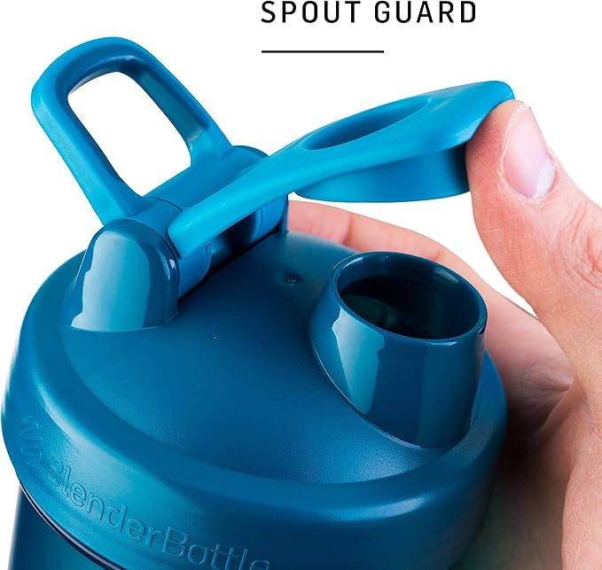 BlenderBottle Classic V2 Shaker Bottle Perfect for Protein Shakes and Pre Workout, 20-Ounce, Black