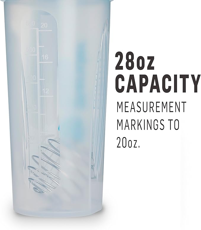 BlenderBottle Classic 28-Ounce and 20-Ounce Shaker Bottles with BlenderBalls for Protein Shakes