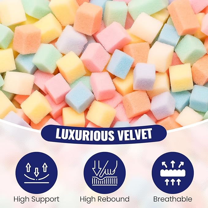 4FT Bean Bag Chair: Bean Bag with Velvet Cover, Fluffy and Comfy Bean Bag Chairs for Adults and Kids, Bean Bag Sofa Filled with High-Density Sponge for Gaming (Blue)