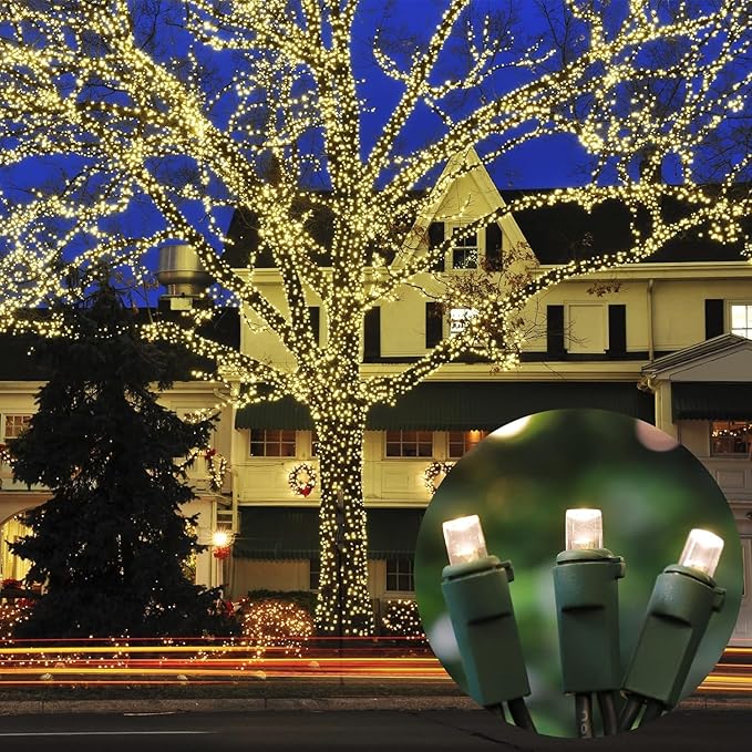 60 LED Warm White String Light - LED Christmas Lights, Mini led Lights for Indoor Outdoor Home Holiday Party Wedding Independence Day Decoration