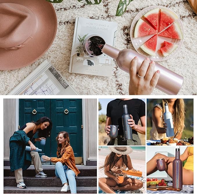 BrüMate MultiShaker Blender Shaker Bottle | 100% Leakproof Insulated Stainless Steel The Perfect Shaker Cup, Protein Shaker Bottle, and Pre Workout Bottle for the Gym | 26oz (Blue Agave)