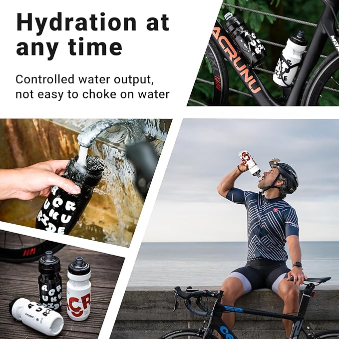 Bike Water Bottle 21oz Bicycle Water Bottle for 5hrs Insulation Sports Squeeze Water Bottle with Leakproof DesignFits Most Bike Cages (Red 26)