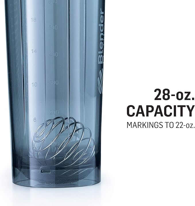 BlenderBottle Shaker Bottle Pro Series Perfect for Protein Shakes and Pre Workout, 28-Ounce, Black & Classic Shaker Bottle Perfect for Protein Shakes and Pre Workout, 28-Ounce, Black