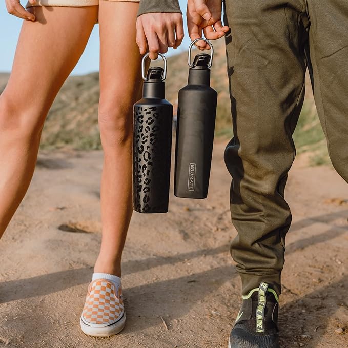 BrüMate ReHydration Mini Kids Water Bottle | 100% Leakproof Insulated Water Bottle for Kids with Straw | Stainless Steel Water Canteen | Perfect Kids Water Bottle for School | 16oz (Aqua)