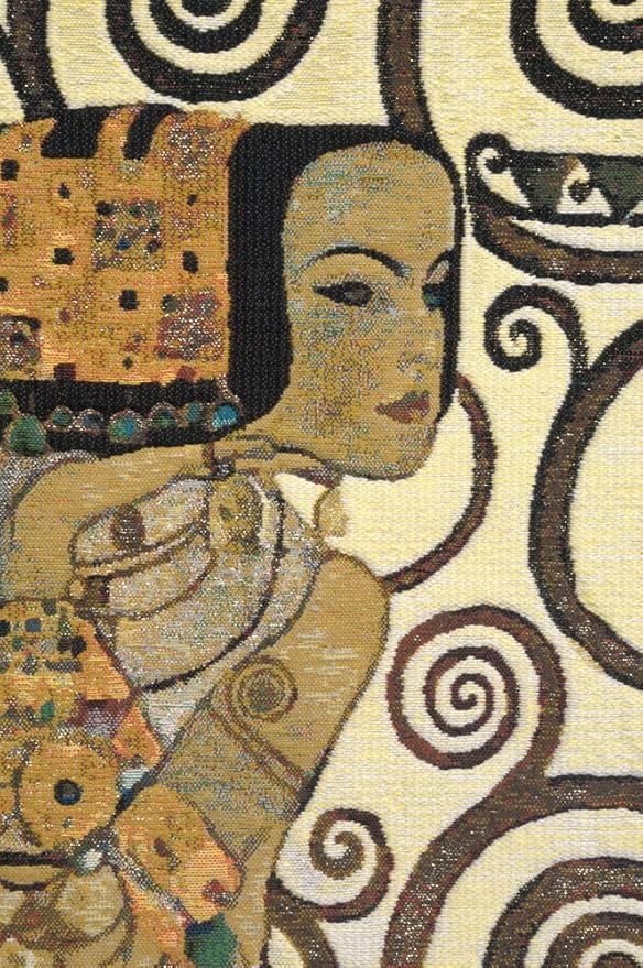 C Charlotte Home Furnishings Inc Lebensbaum Expectations Cushion Cover | Pure Cotton Decorative Cushion Case | Cushion Cover for Indoor Use | 17x17 Inch Cushion Cover for Living Room I By Gustav Klimt