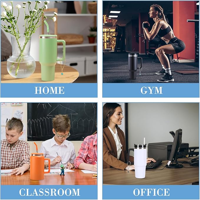 6PCS Letter Charm Accessories for Stanley Cup, Personalized Initial Letter Charms for Stanley Tumbler Handle Identification Letter Pendant Handle Decoration for Stanley Tumbler Charms (Letter A)