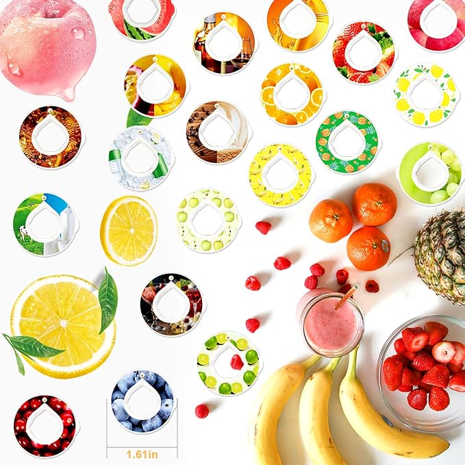 20 Flavor Pods for Air Water Bottle, Fruit Fragrance Pods Accessory for Scent Water Cup, 0 Sugar 0 Calories Fruit Fragrance Pods for Outdoor Sports, Exercise, Fitness, Back to School Gifts