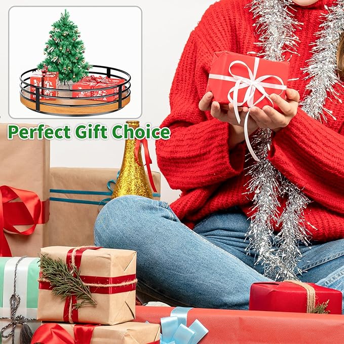 10" Lazy Susan Turntable Organizer - Wood Round Lazy Susan for Cabinet Kitchen Countertop Dining Table Pantry Cupboard Bathroom Coffee Bar Storage Home Decor