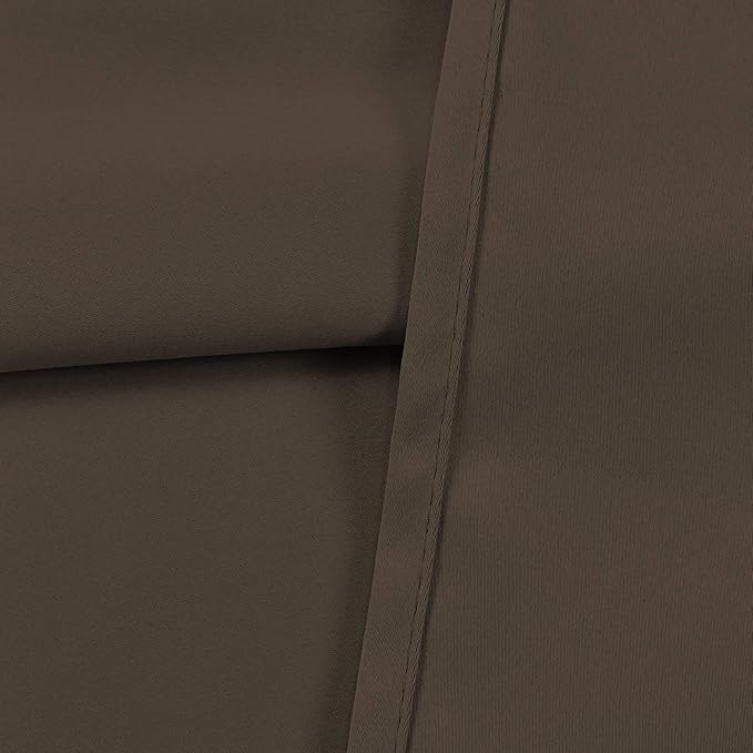 Brown Curtain Valances for Windows Kitchen Blackout Thermal Insulated Curtain Valance for Living Room for Bedroom Kids Room/Cafe/Loft 70X18 1 Panel Coffee Brown