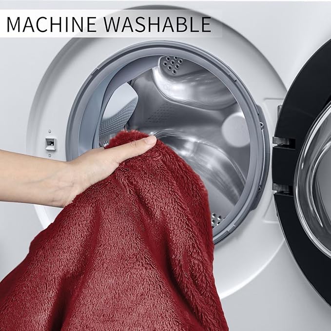 Bean Bag Chair for Adults 4FT,Soft Removable Cover for Teens/Girls Bedroom,Fluffy Giant Round Floor Beanbag Lounger Chairs (No Filler,Claret)