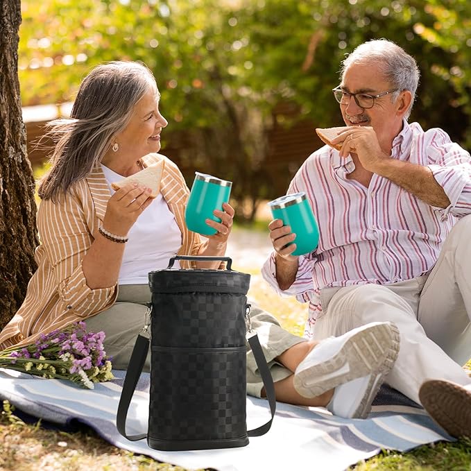 AW BRIDAL Wine Gifts Bag for Women Wine Gift Basket Personalized Birthday Gifts for Women Wine Lover Gifts Wine Tote Bag for Travel Insulated Wine Bags with Tumblers