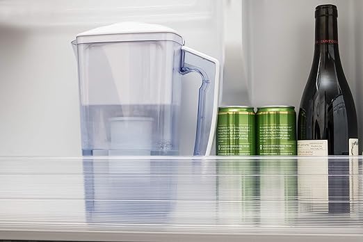 Alkaline Water Filter Pitcher - 2.5L Healthy Pure Water Ionizer, Two 60-Day Activated Carbon Filters, BPA Free, Healthy, Clean, Toxin - Updated 2024