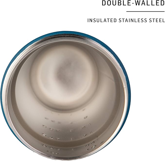 BlenderBottle 24-Ounce Stainless Steel Shaker Cup Bundle with Wire Whisk, Pink and Black