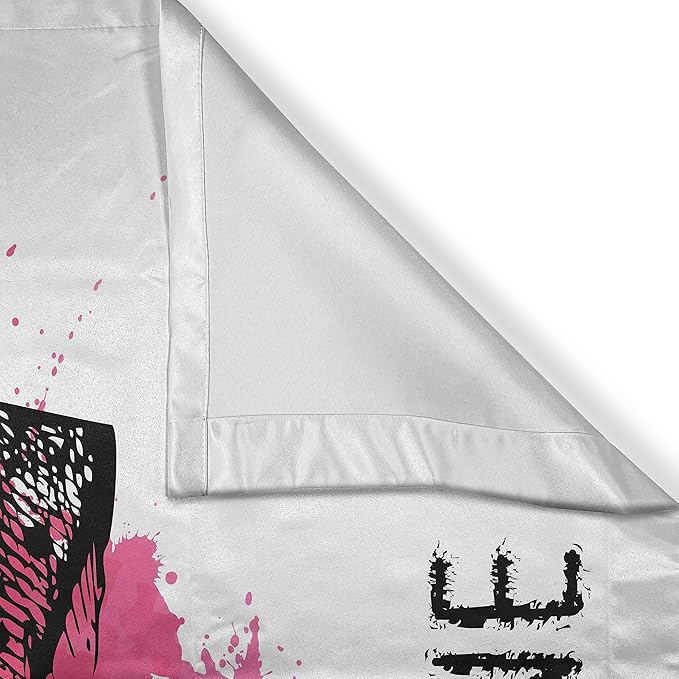 Ambesonne Wine Long Kitchen Curtains, Hand Drawn Sketch Illustration with Splash Watercolor Heart I Love Wine Theme, Two Panels Drapes with Rod Pocket Room Decor, 55" x 45", Black Coral