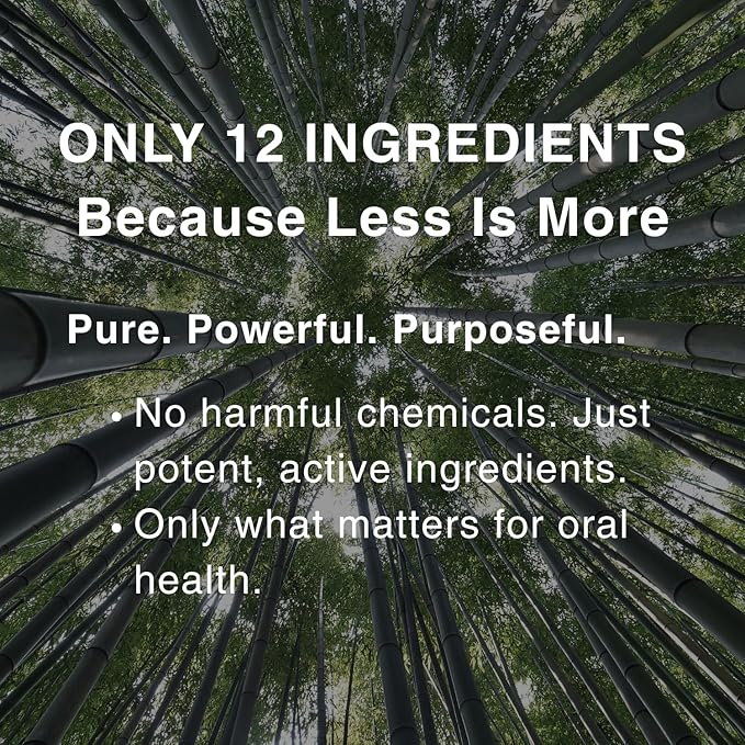 Bamboo Salt Toothpaste with nHA | Fluoride Free, Nano Hydroxyapatite, Remineralizing, Sensitive Teeth, Whitening - Dentist Recommended Oral Care - Pepperming & Pine Flavor, 3 Fl Oz 1 Pk