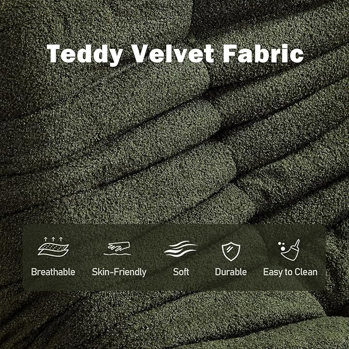 Big Bean Bag Chairs for Adults, 3 Seater Large Floor Sofa (Green)