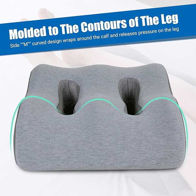 BALAPET Wedge Leg Pillow, Ergonomic Breathable Pressure Reducing Elevation Pillow for Post-Surgery, Post-Injury or Rest, Memory Foam Leg Pillow for Swelling, Pain,Circulation, Back Support Pillows