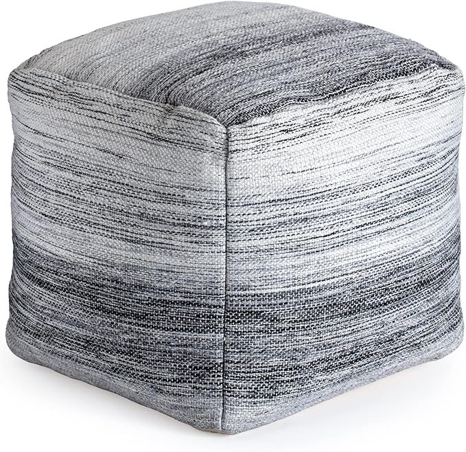 Anji Mountain 20"x20"x20" Handmade & Handcrafted Ottoman Pouf Comfortable Pouf Ottoman Foot Rest & Home Décor Accent for Living Room, Bedroom, Nursery, Kids Room, Patio