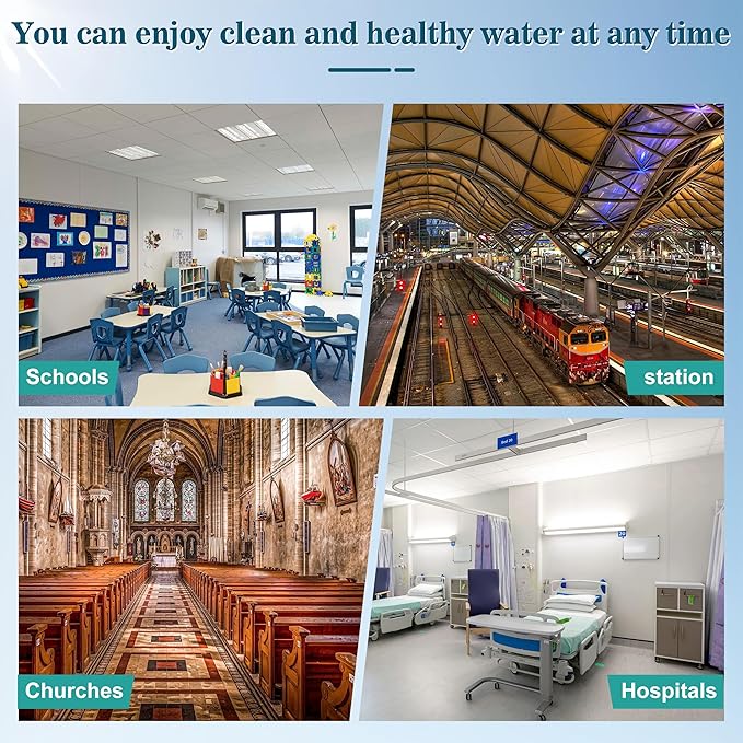 51600C Filter, Replace for Elkay 51600C Replacement Filter By NSF/ANSI 42 Certified, Water Filter 51600C Compatible with Ezh2o Filter Replacement Bottle Filling Station, Filter 51600C No Chip 6000 Gal