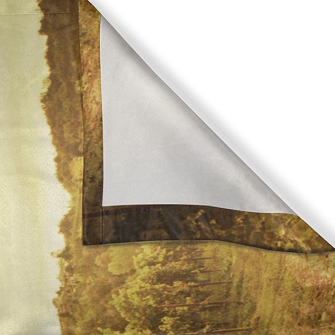 Ambesonne Wine Long Kitchen Curtains, Red Wine Bottle and Glass on Wooden Cask Dramatic Sky Agriculture, Two Panels Drapes with Rod Pocket Room Decor, 55" x 45", Coffee Black