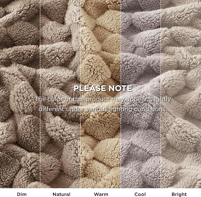 Bedsure GentleSoft King Size Blanket for Bed - Super Soft Cozy Blankets for Women Men Girls, Large Fuzzy Fleece Throw for Bedroom Decor, Light Taupe,108x90 Inches