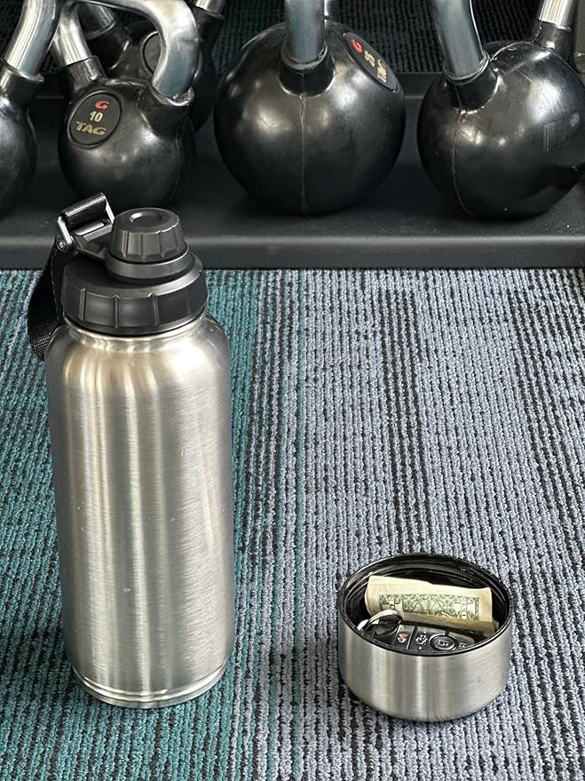 32oz Water Bottle with Storage Compartment