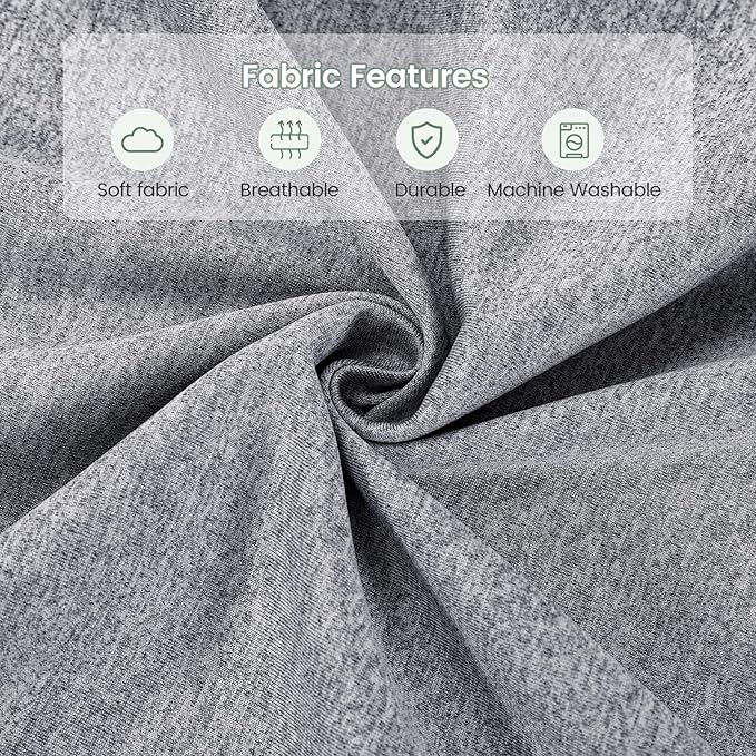 Bed Wedge Pillow for Headboard Queen Size(60"X10"X6"), Comfy Headboard Pillow Wedge for Gap(0-6''), Triangle Mattress Wedge Pillow for Sleeping Reading, Bed Gap Filler for Headboard(Grey)